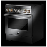 JennAir JPIFC730RL Induction Range, 4.1 cu. ft. Capacity, 30 inch Exterior Width, Dual Fan True Convection, 4 Burners, Self Clean, 3,700 W Highest Element, Stainless Steel colour