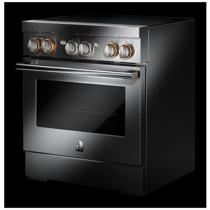 JennAir JPIFC730RL Induction Range, 4.1 cu. ft. Capacity, 30 inch Exterior Width, True Convection, 4 Burners, Stainless Steel colour