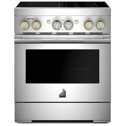 JennAir JPIFC730RL Induction Range, 4.1 cu. ft. Capacity, 30 inch Exterior Width, True Convection, 4 Burners, Stainless Steel colour