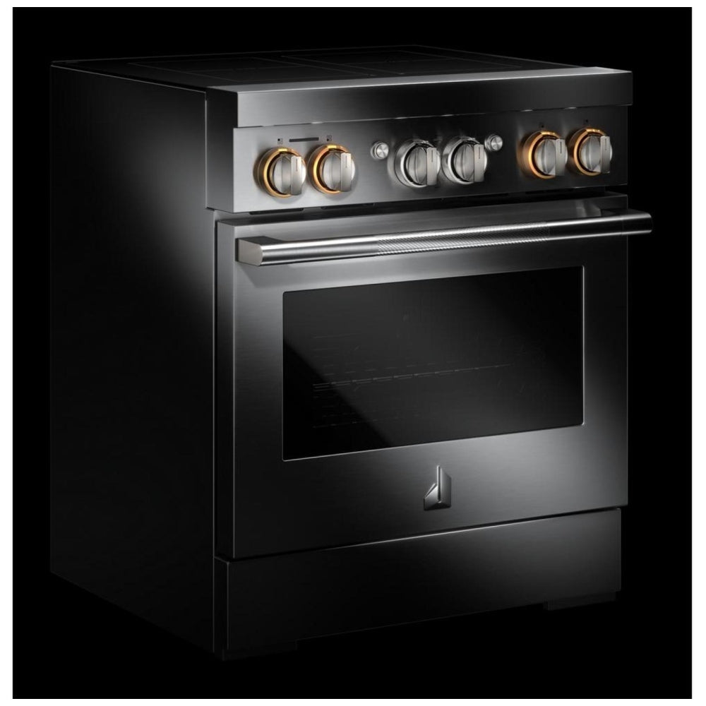 JennAir JPIFC730RL Induction Range, 4.1 cu. ft. Capacity, 30 inch Exterior Width, Dual Fan True Convection, 4 Burners, Self Clean, 3,700 W Highest Element, Stainless Steel colour