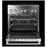 JennAir JPIFC730RL Induction Range, 4.1 cu. ft. Capacity, 30 inch Exterior Width, Dual Fan True Convection, 4 Burners, Self Clean, 3,700 W Highest Element, Stainless Steel colour