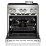 JennAir JPIFC730RL Induction Range, 4.1 cu. ft. Capacity, 30 inch Exterior Width, Dual Fan True Convection, 4 Burners, Self Clean, 3,700 W Highest Element, Stainless Steel colour