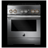 JennAir JPIFC730RL Induction Range, 4.1 cu. ft. Capacity, 30 inch Exterior Width, Dual Fan True Convection, 4 Burners, Self Clean, 3,700 W Highest Element, Stainless Steel colour