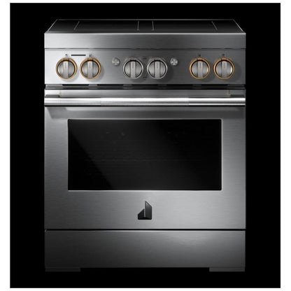 JennAir JPIFC730RL Induction Range, 4.1 cu. ft. Capacity, 30 inch Exterior Width, True Convection, 4 Burners, Stainless Steel colour
