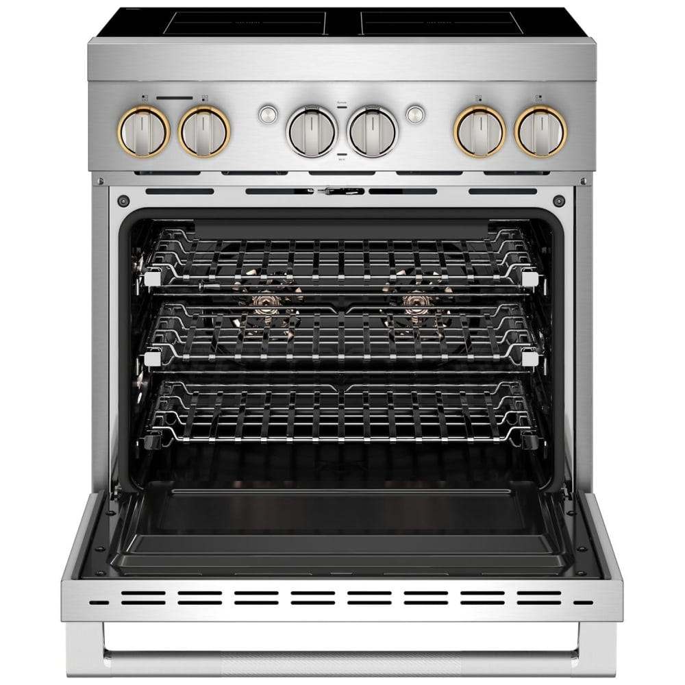 JennAir JPIFC730RL Induction Range, 4.1 cu. ft. Capacity, 30 inch Exterior Width, True Convection, 4 Burners, Stainless Steel colour