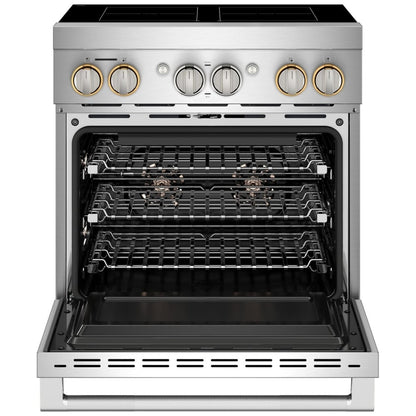 JennAir JPIFC730RL Induction Range, 4.1 cu. ft. Capacity, 30 inch Exterior Width, True Convection, 4 Burners, Stainless Steel colour