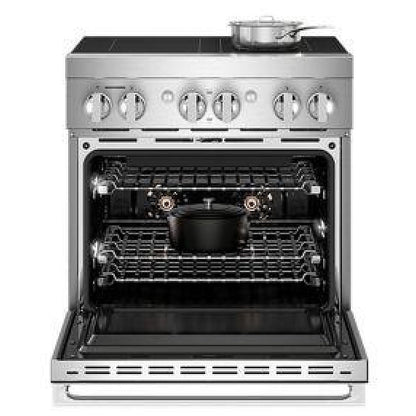 JennAir JPIFC730RM Induction Range, 4.1 cu. ft. Capacity, 30 inch Exterior Width, True Convection, 4 Burners, Stainless Steel colour