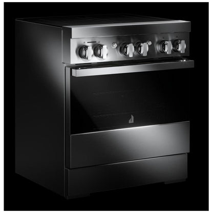 JennAir JPIFC730RM Induction Range, 4.1 cu. ft. Capacity, 30 inch Exterior Width, True Convection, 4 Burners, Stainless Steel colour
