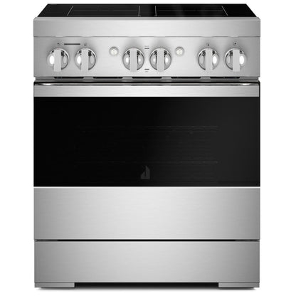 JennAir JPIFC730RM Induction Range, 4.1 cu. ft. Capacity, 30 inch Exterior Width, True Convection, 4 Burners, Stainless Steel colour