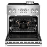 JennAir JPIFC730RM Induction Range, 4.1 cu. ft. Capacity, 30 inch Exterior Width, Dual Fan True Convection, 4 Burners, Self Clean, 3,700 W Highest Element, Stainless Steel colour