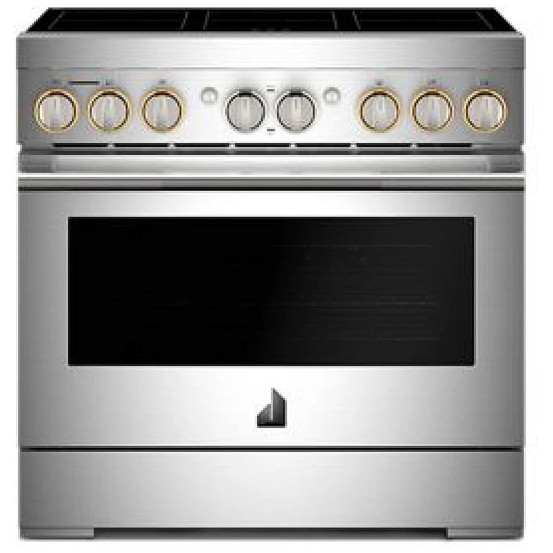 JennAir JPIFC736RL Induction Range, 5.1 cu. ft. Capacity, 36 inch Exterior Width, Dual Fan True Convection, 6 Burners, Self Clean, 3,700 W Highest Element, Stainless Steel colour