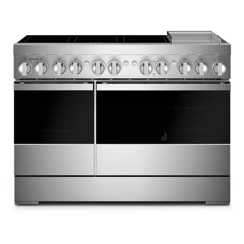 JennAir JPIGC748RM Induction Range, 6.3 cu. ft. Capacity, 48 inch Exterior Width, Dual Fan Convection, 6 Burners, Self Clean, Double Oven, 3,700 W Highest Element, Stainless Steel colour