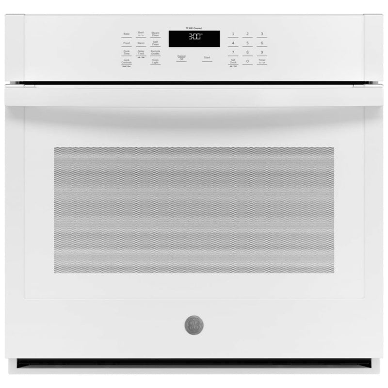 GE JTS3000DNWW Single Wall Oven, 30 inch Exterior Width, Self Clean, 5 cu. ft. Capacity, Wifi Enabled, White colour