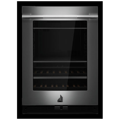 JennAir Rise JUBFL242HL Compact Beverage Center Under Counter Refrigeration, 24 inch Width, ENERGY STAR Certified, Stainless Steel colour Left Swing