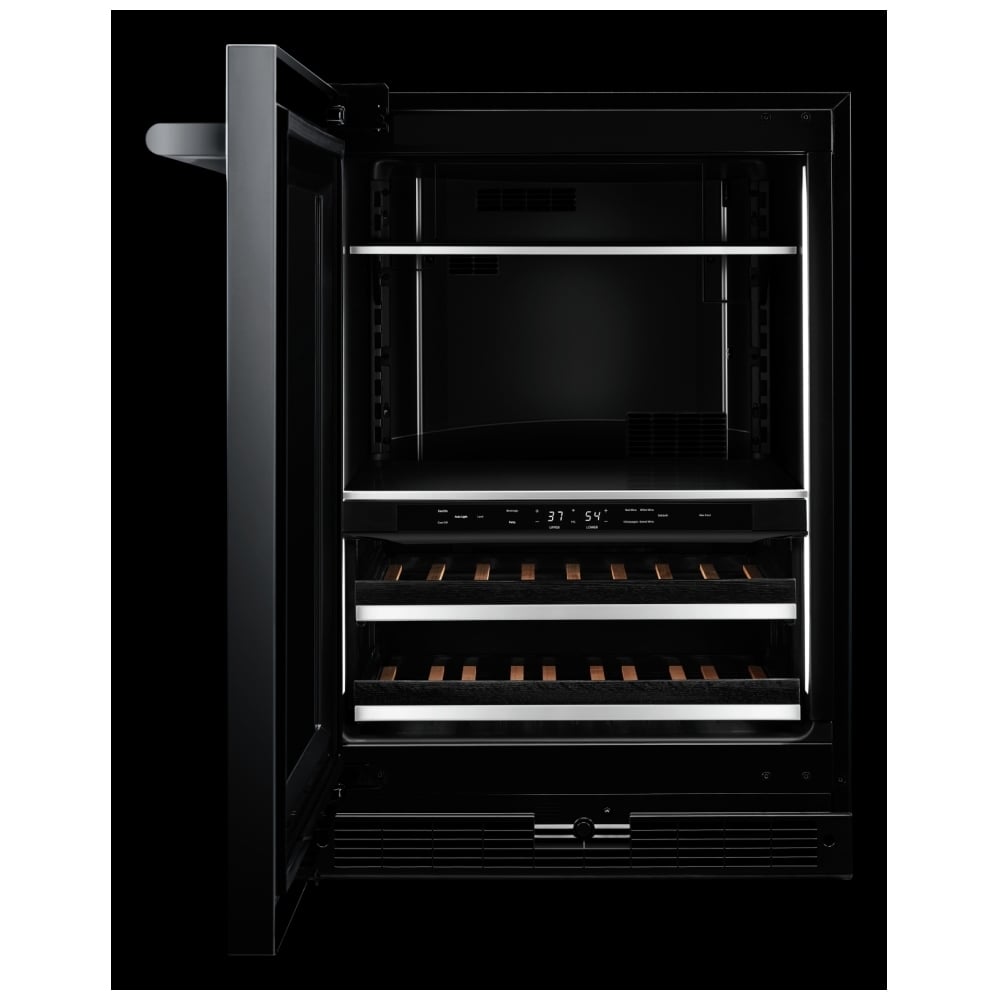 JennAir Rise JUBFL242HL Compact Beverage Center Under Counter Refrigeration, 24 inch Width, ENERGY STAR Certified, Stainless Steel colour Left Swing