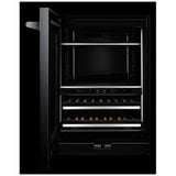 JennAir Rise JUBFL242HL Compact Beverage Center Under Counter Refrigeration, 24 inch Width, ENERGY STAR Certified, Stainless Steel colour Left Swing