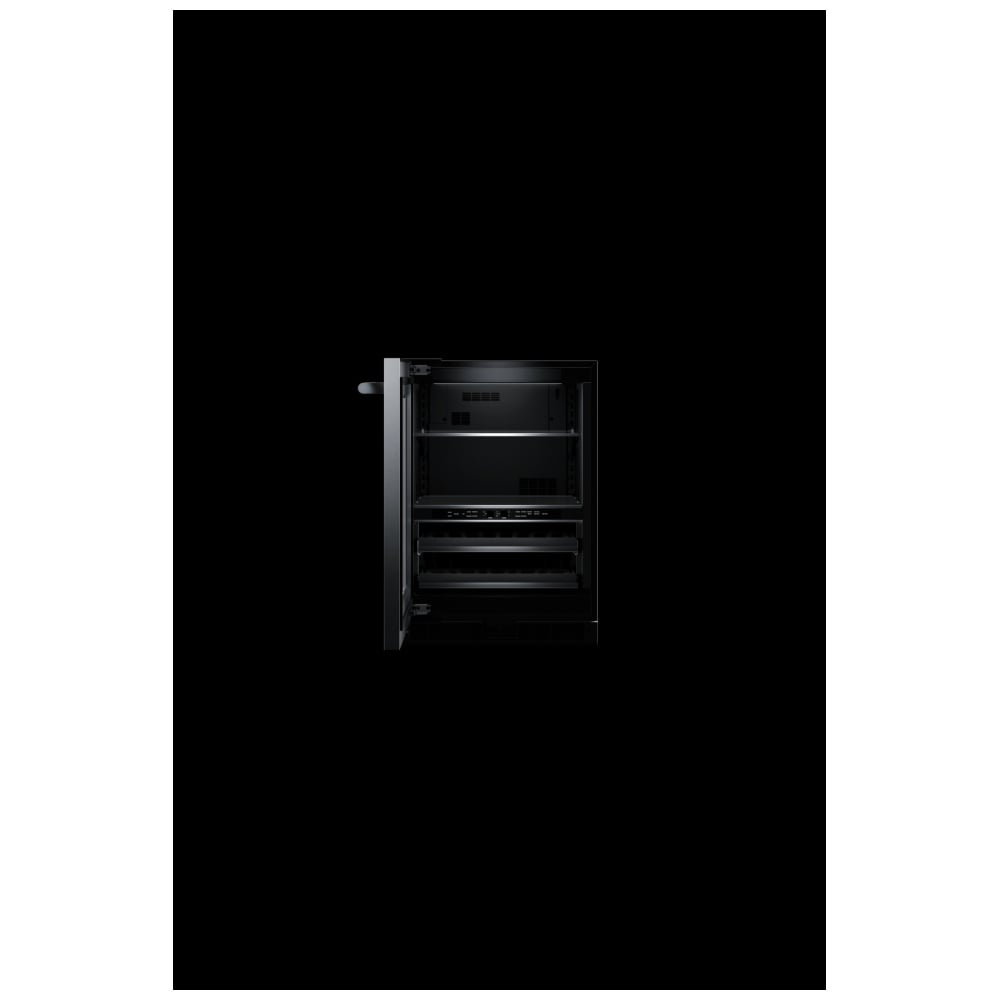 JennAir Rise JUBFL242HL Compact Beverage Center Under Counter Refrigeration, 24 inch Width, ENERGY STAR Certified, Stainless Steel colour Left Swing