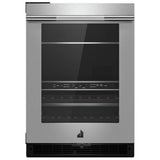 JennAir Rise JUBFL242HL Compact Beverage Center Under Counter Refrigeration, 24 inch Width, ENERGY STAR Certified, Stainless Steel colour Left Swing