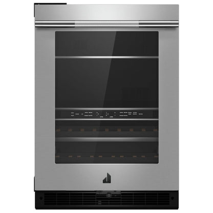 JennAir Rise JUBFL242HL Compact Beverage Center Under Counter Refrigeration, 24 inch Width, ENERGY STAR Certified, Stainless Steel colour Left Swing