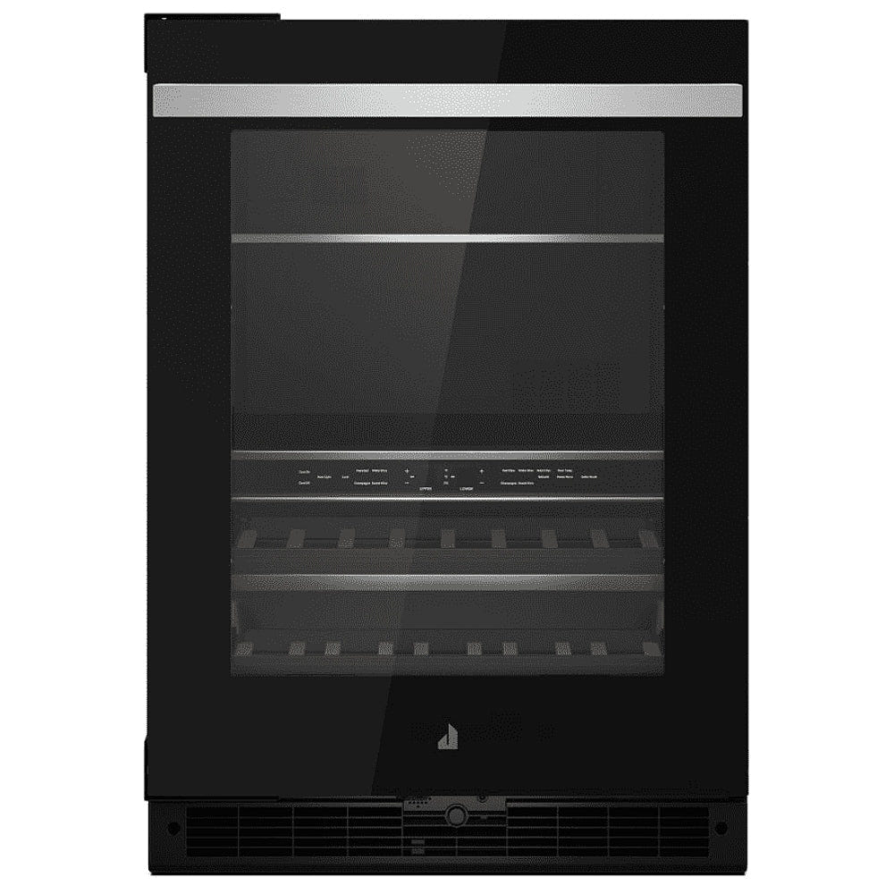 JennAir Noir JUBFL242HM Compact Beverage Center Under Counter Refrigeration, 24 inch Width, ENERGY STAR Certified, Black colour Left Swing