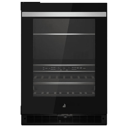 JennAir Noir JUBFL242HM Compact Beverage Center Under Counter Refrigeration, 24 inch Width, ENERGY STAR Certified, Black colour Left Swing