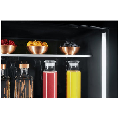 JennAir Noir JUBFL242HM Compact Beverage Center Under Counter Refrigeration, 24 inch Width, ENERGY STAR Certified, Black colour Left Swing