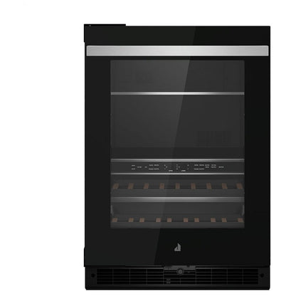 JennAir Noir JUBFL242HM Compact Beverage Center Under Counter Refrigeration, 24 inch Width, ENERGY STAR Certified, Black colour Left Swing