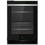 JennAir Noir JUBFL242HM Compact Beverage Center Under Counter Refrigeration, 24 inch Width, ENERGY STAR Certified, Black colour Left Swing