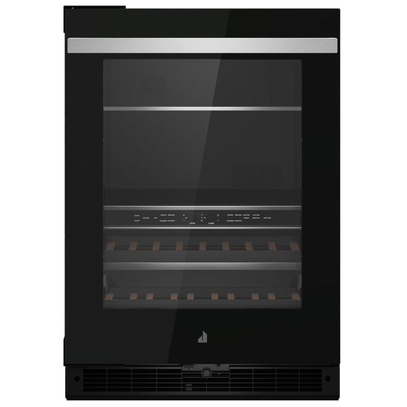 JennAir Noir JUBFL242HM Compact Beverage Center Under Counter Refrigeration, 24 inch Width, ENERGY STAR Certified, Black colour Left Swing