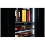 JennAir Noir JUBFL242HX Compact Beverage Center Under Counter Refrigeration, 24 inch Width, ENERGY STAR Certified