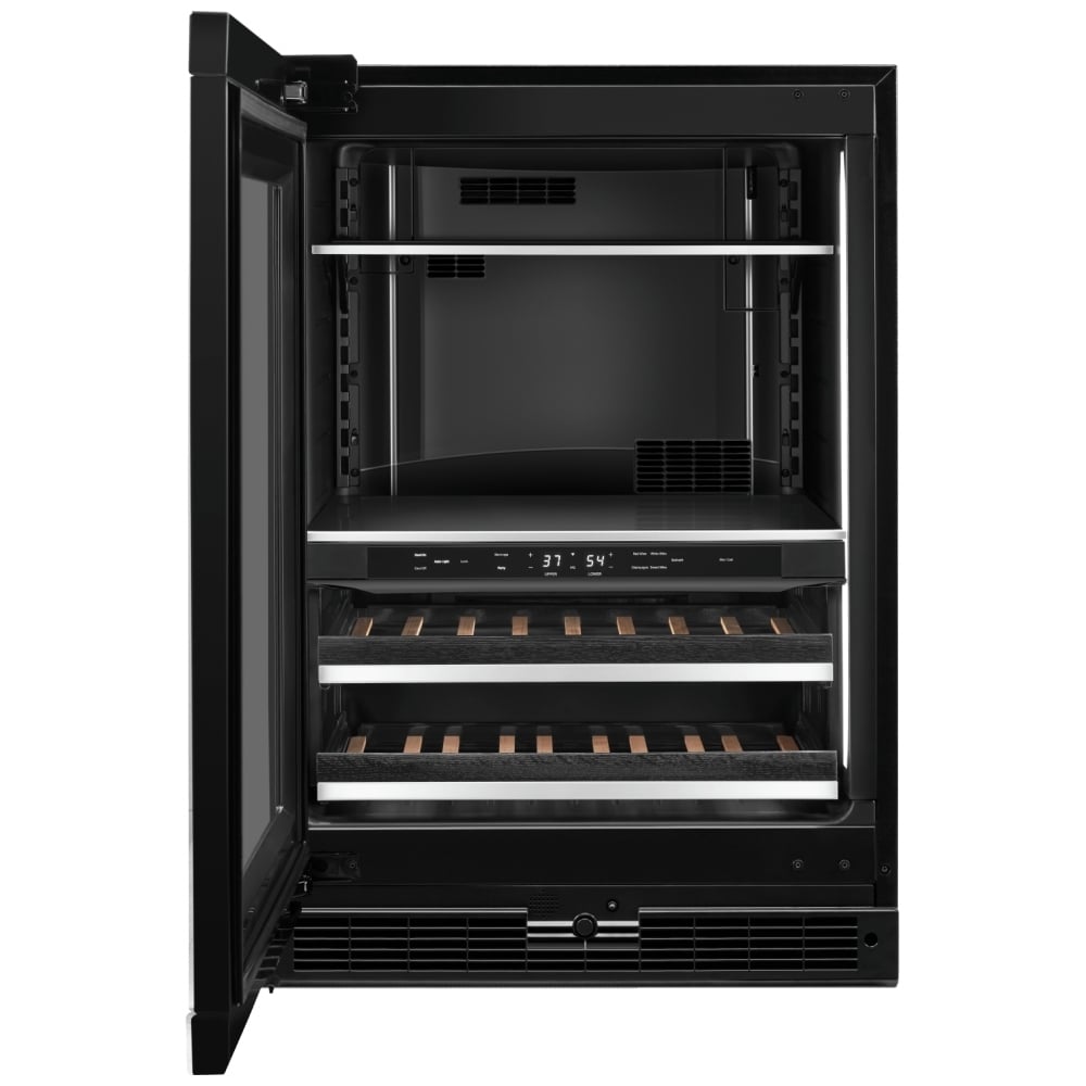 JennAir Noir JUBFL242HX Compact Beverage Center Under Counter Refrigeration, 24 inch Width, ENERGY STAR Certified