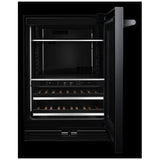 JennAir Rise JUBFR242HL Compact Beverage Center Under Counter Refrigeration, 24 inch Width, ENERGY STAR Certified, Stainless Steel colour Right Swing