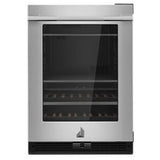 JennAir Rise JUBFR242HL Compact Beverage Center Under Counter Refrigeration, 24 inch Width, ENERGY STAR Certified, Stainless Steel colour Right Swing