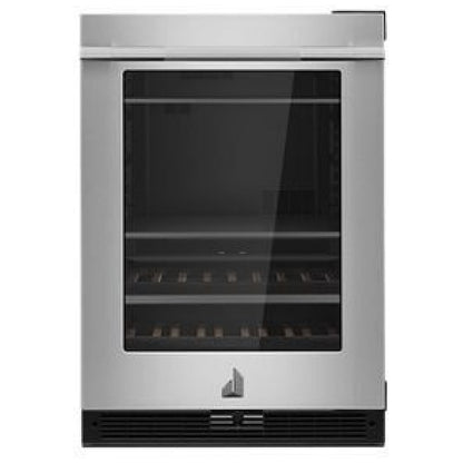 JennAir Rise JUBFR242HL Compact Beverage Center Under Counter Refrigeration, 24 inch Width, ENERGY STAR Certified, Stainless Steel colour Right Swing