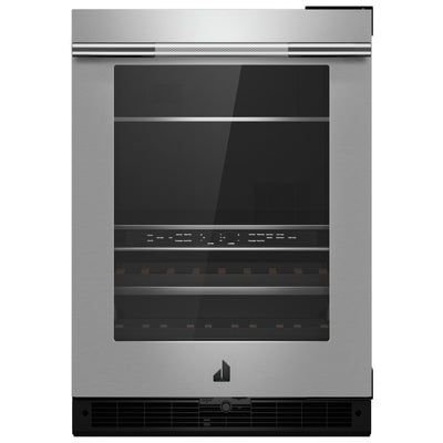JennAir Rise JUBFR242HL 紧凑型饮料中心台下冷藏，24 英寸宽，能源之星认证，不锈钢色，右开