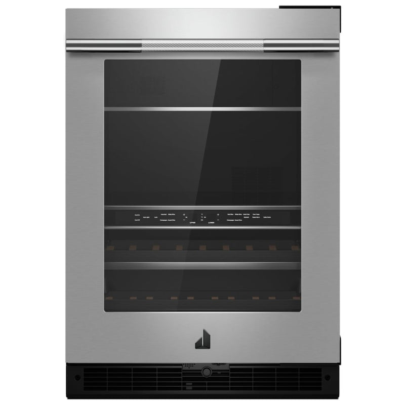 JennAir Rise JUBFR242HL Compact Beverage Center Under Counter Refrigeration, 24 inch Width, ENERGY STAR Certified, Stainless Steel colour Right Swing