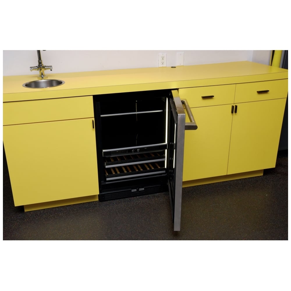 JennAir Rise JUBFR242HL Compact Beverage Center Under Counter Refrigeration, 24 inch Width, ENERGY STAR Certified, Stainless Steel colour Right Swing