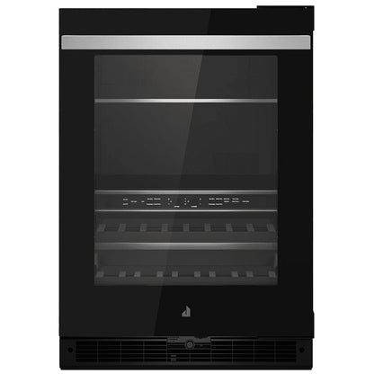 JennAir Noir JUBFR242HM 紧凑型饮料中心台下式冷藏柜，24 英寸宽，能源之星认证，不锈钢色，右开门