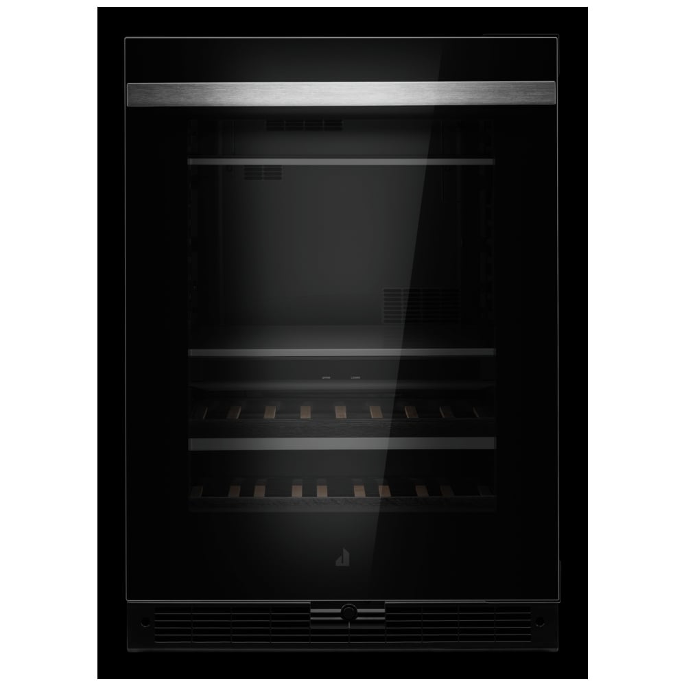JennAir Noir JUBFR242HM Compact Beverage Center Under Counter Refrigeration, 24 inch Width, ENERGY STAR Certified, Stainless Steel colour Right Swing