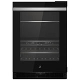 JennAir Noir JUBFR242HM Compact Beverage Center Under Counter Refrigeration, 24 inch Width, ENERGY STAR Certified, Stainless Steel colour Right Swing