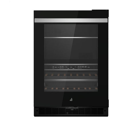 JennAir Noir JUBFR242HM Compact Beverage Center Under Counter Refrigeration, 24 inch Width, ENERGY STAR Certified, Stainless Steel colour Right Swing