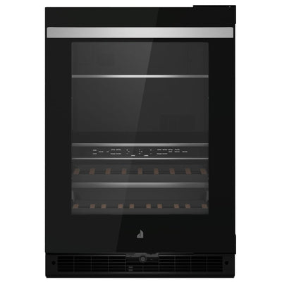 JennAir Noir JUBFR242HM Compact Beverage Center Under Counter Refrigeration, 24 inch Width, ENERGY STAR Certified, Stainless Steel colour Right Swing