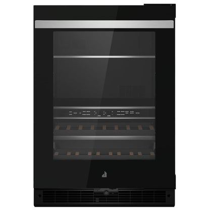 JennAir Noir JUBFR242HM Compact Beverage Center Under Counter Refrigeration, 24 inch Width, ENERGY STAR Certified, Stainless Steel colour Right Swing