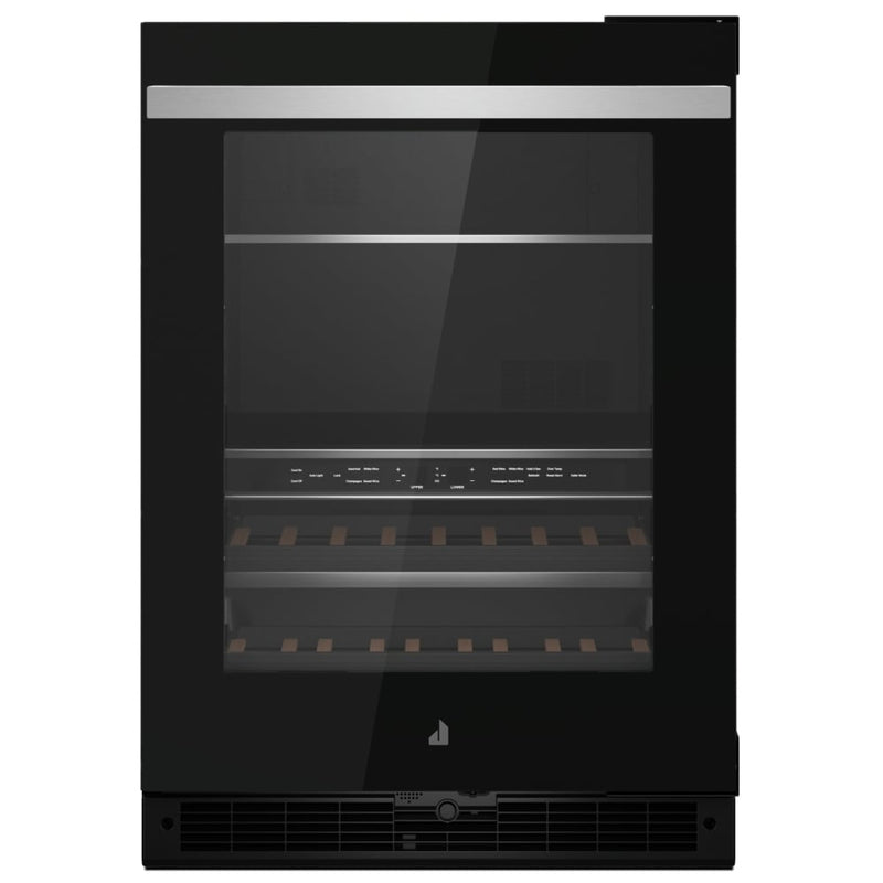 JennAir Noir JUBFR242HM Compact Beverage Center Under Counter Refrigeration, 24 inch Width, ENERGY STAR Certified, Stainless Steel colour Right Swing