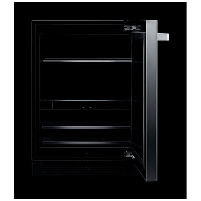 JennAir Noir JUBFR242HM Compact Beverage Center Under Counter Refrigeration, 24 inch Width, ENERGY STAR Certified, Stainless Steel colour Right Swing