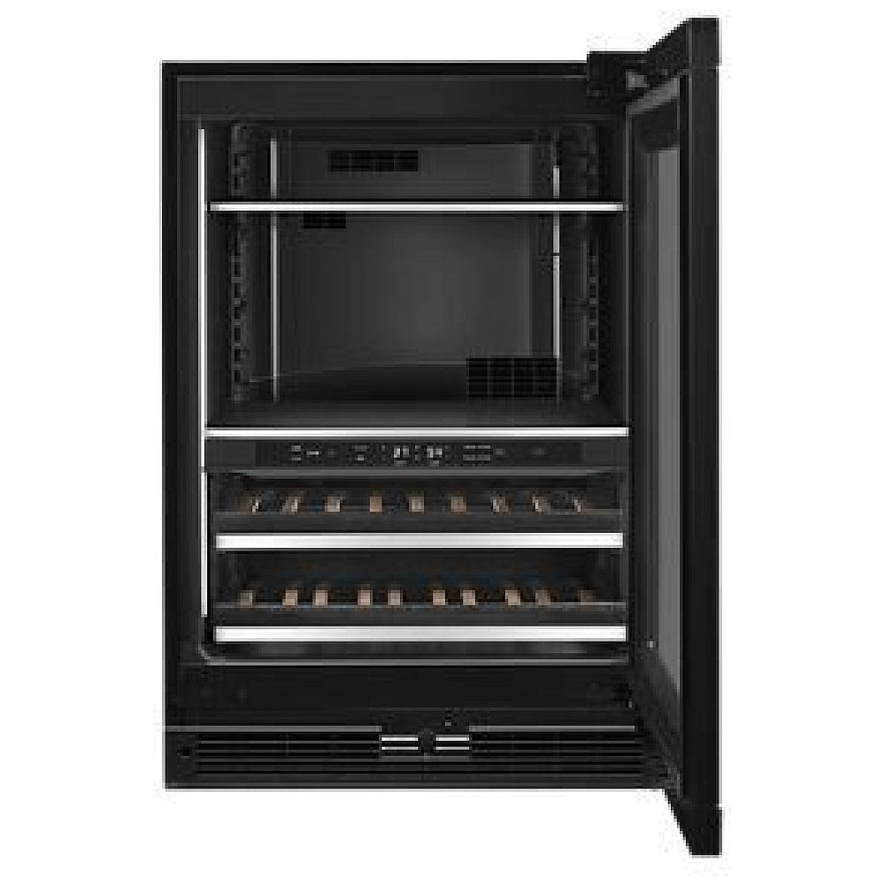 JennAir JUBFR242HX 紧凑型饮料中心台下式冷藏柜，24 英寸宽，能源之星认证，定制面板，面板右开