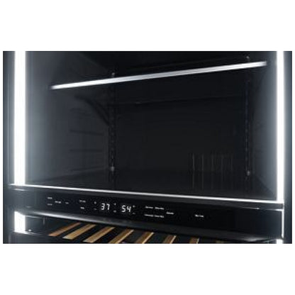 JennAir JUBFR242HX 紧凑型饮料中心台下式冷藏柜，24 英寸宽，能源之星认证，定制面板，面板右开