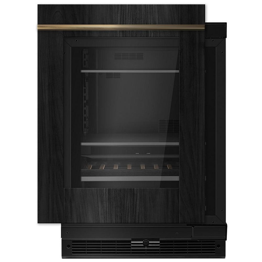 JennAir JUBFR242HX Compact Beverage Center Under Counter Refrigeration, 24 inch Width, ENERGY STAR Certified, Custom Panel Ready, Panel Ready Right Swing