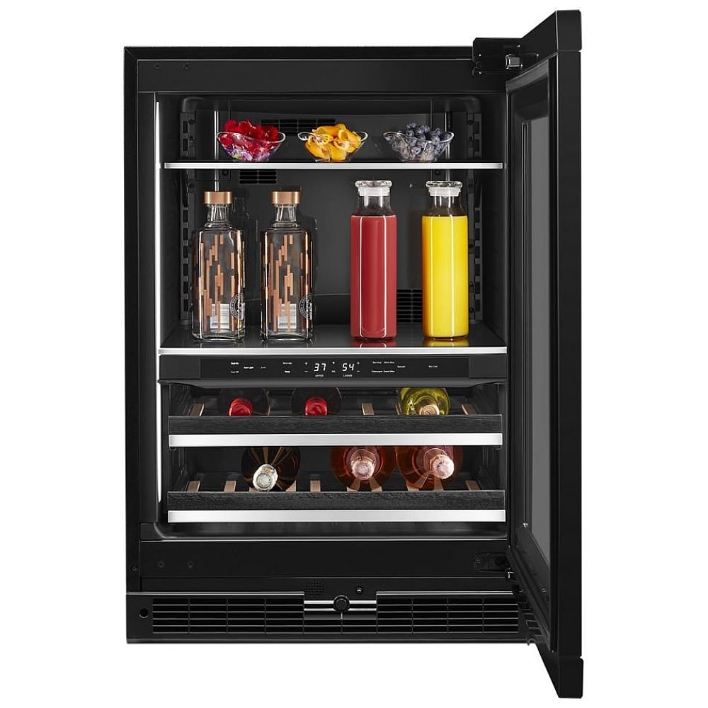 JennAir JUBFR242HX Compact Beverage Center Under Counter Refrigeration, 24 inch Width, ENERGY STAR Certified, Custom Panel Ready, Panel Ready Right Swing