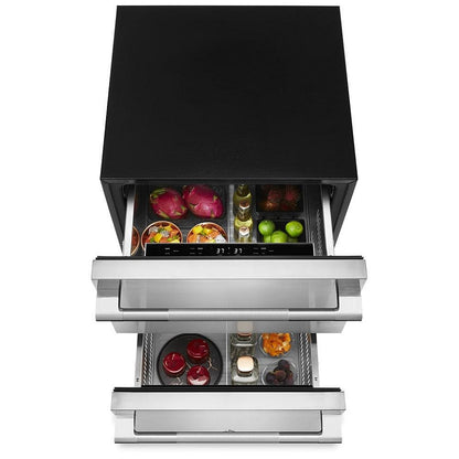JennAir Rise JUDFP242HL Built In Compact Under Counter Refrigeration, Stainless Steel colour